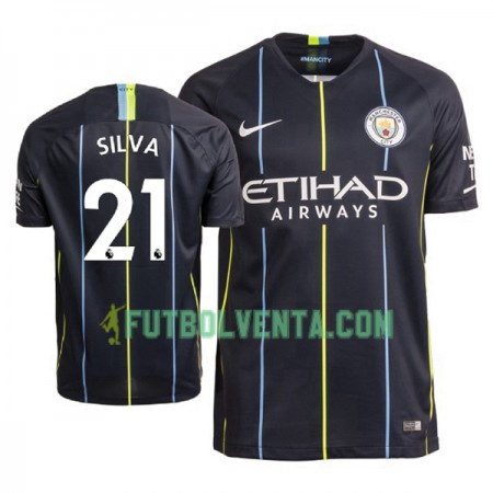 Camiseta de fútbol Manchester City David Silva 21 2ª equipación 2018/2019